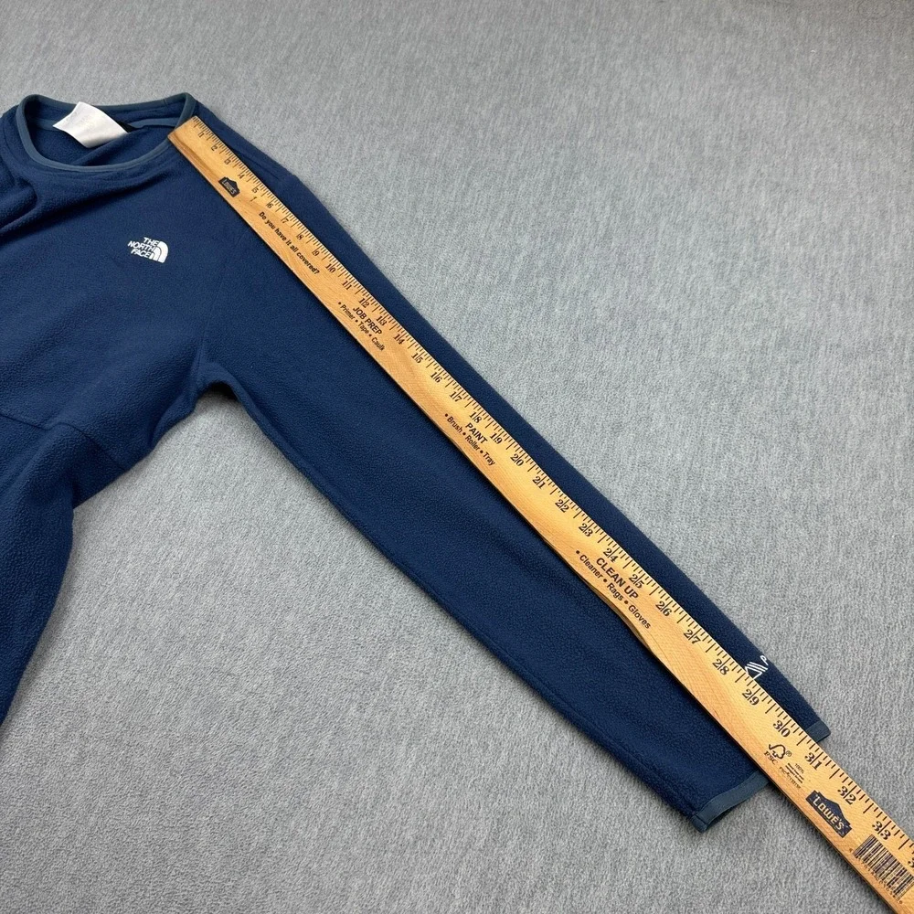 The North Face Sweatshirt Mens Medium Blue Alpine Polartec 100 Crewneck‎ Fleece